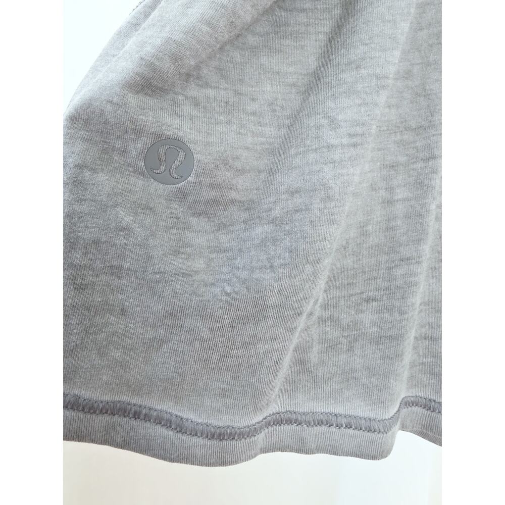 Lululemon Tank Size 6 Gray All Tied Up Split Back - Picture 6 of 6